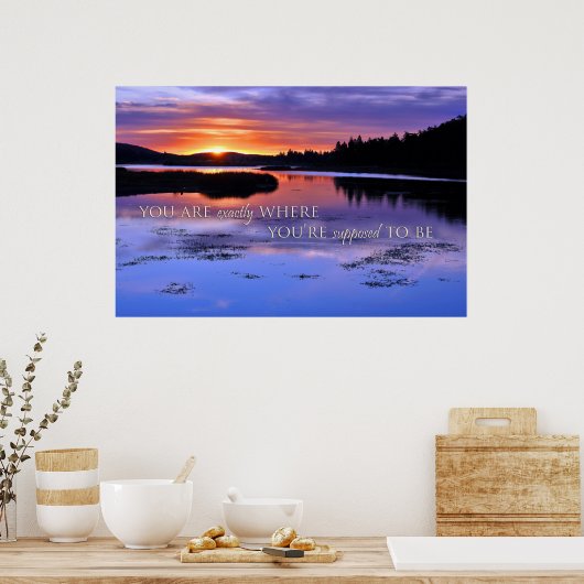 Du bist genau dort, wo du Poster sein solltest (Küche)