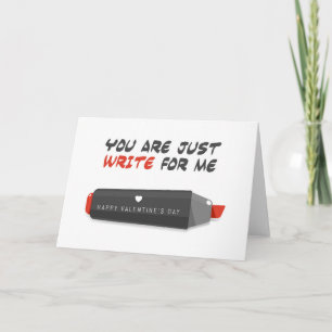 Du bist genau richtig für mich   Valentinstag Feiertagskarte