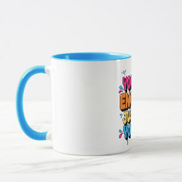 Du bist genau so genug, wie du bist - bunt tasse