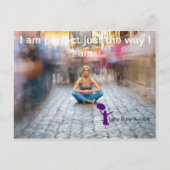 Du bist genau so perfekt wie du bist postkarte (Vorderseite)