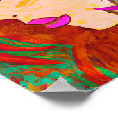 Du bist genug Abstrakte Kunst | Frauen mit Feather Poster (Ecke)