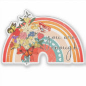 Du bist genug aufkleber (Vorderseite)