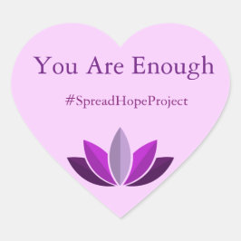 Du bist genug Aufkleber