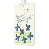 Du bist genug! Blume für Wasserfarben Autolufterfrischer (Links)