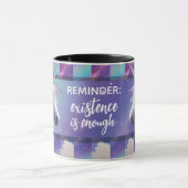 Du bist genug Erinnerung Regenbogen Einhorn Tasse (Zentrum)