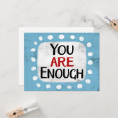 Du bist genug Grußkarte Karte (Vorderseite/Rückseite Beispiel)
