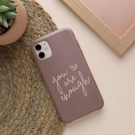 Du bist genug | Handgeschriebenes inspirierendes Z iPhone Hülle