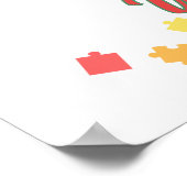 Du bist genug individuelles Autism illustriertes P Poster (Ecke)