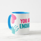 Du bist genug Inspirierend Tasse (Vorderseite Links)