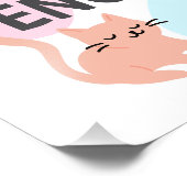 Du bist genug Katzennachweis. Fotodruck (Ecke)