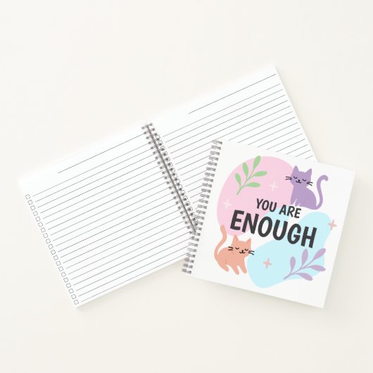 Du bist genug Katzennachweis. Notizblock (Innenseite)