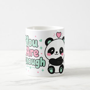 Du bist genug Kawaii Panda Tasse