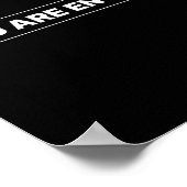 Du bist genug Minimalistischer Support für psychis Poster (Ecke)