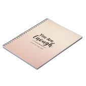 Du bist genug | Pastellrosa Motivierend Zitat Notizblock (Linke Seite)