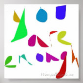 Du bist genug Poster (Vorne)