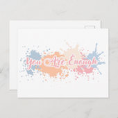 Du bist genug postkarte (Vorne/Hinten)