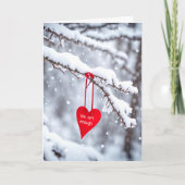 Du bist genug rotes Herz Karte (Vorderseite)