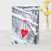 Du bist genug rotes Herz Karte (Gelbe Blume)