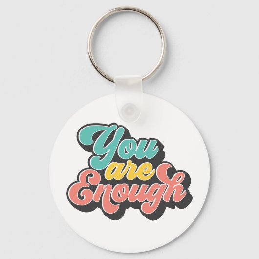Du bist genug schlüsselanhänger (Vorderseite)