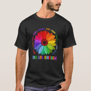 Du bist genug schwarzes mächtiges Mädchen T-Shirt