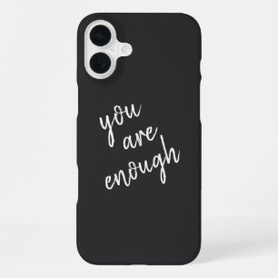 Du bist genug Zitat iPhone 16 Plus Hülle