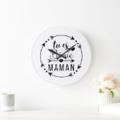 Du bist gesegnet, Mama, Papa, Mom Große Wanduhr (Zuhause)