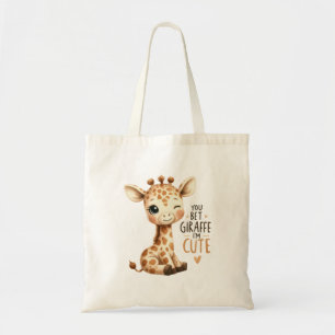 Du bist Giraffe Niedlich Süße Kunst Tragetasche