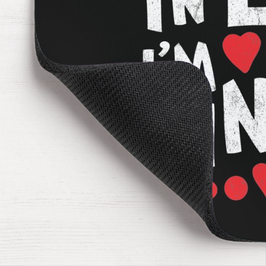 Du bist glücklich, dass ich auch Single bin | Inte Mousepad (Ecke)