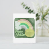 Du bist golden! Vintager Stil Postkarte (Stehend Vorderseite)