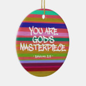 Du bist Gottes Meisterwerk Ephesians Zitat Keramikornament (Rechts)
