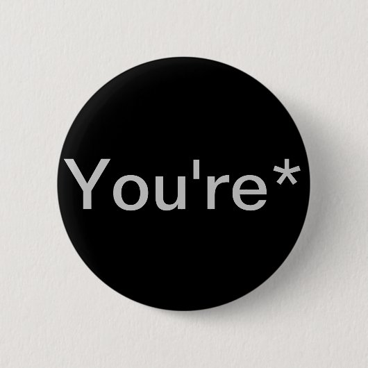 Du bist* Grammar Nazi Button (Vorderseite)