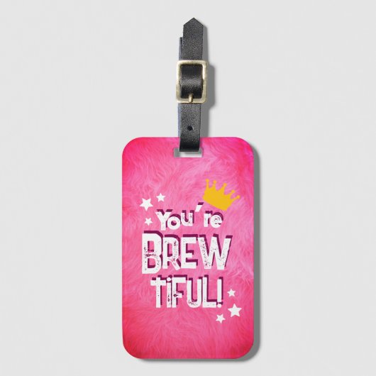 Du bist großartig gepäckanhänger (Vorderseite Vertikal)