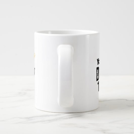 Du bist großartig Jumbo-Tasse (Rückseite)