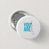 Du bist großartig – Motivationsabzeichen Button (Vorne & Hinten)