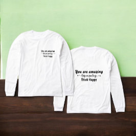 Du bist großartig. Weiter lächeln. Denk positiv Tri-Blend Shirt