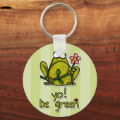 Du bist grün! schlüsselanhänger (Vorderseite)