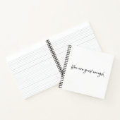 Du bist gut genug SpiralNotebook Notizblock (Innenseite)