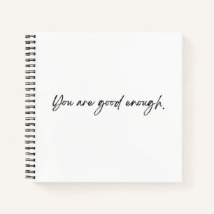 Du bist gut genug SpiralNotebook Notizblock