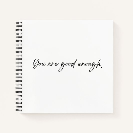 Du bist gut genug SpiralNotebook Notizblock (Vorderseite)