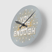 Du bist gut genug Wall Clock Runde Wanduhr (Winkel)