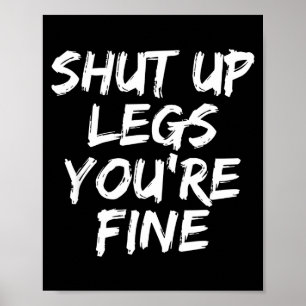 Du bist gut lustig laufend poster
