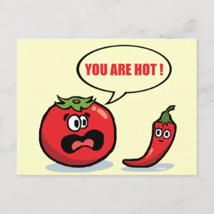 Du bist heiß! postkarte