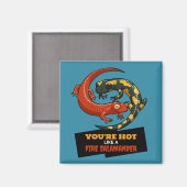 Du bist heiß wie ein Feuerwehrsalamander Funny Car Magnet (Vorderseite/Rückseite)