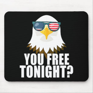Du bist heute Abend frei Amerikanische Flagge Patr Mousepad