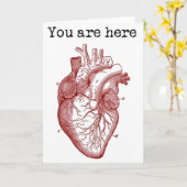 Du bist hier in meinem Herzen Karte (Gelbe Blume)