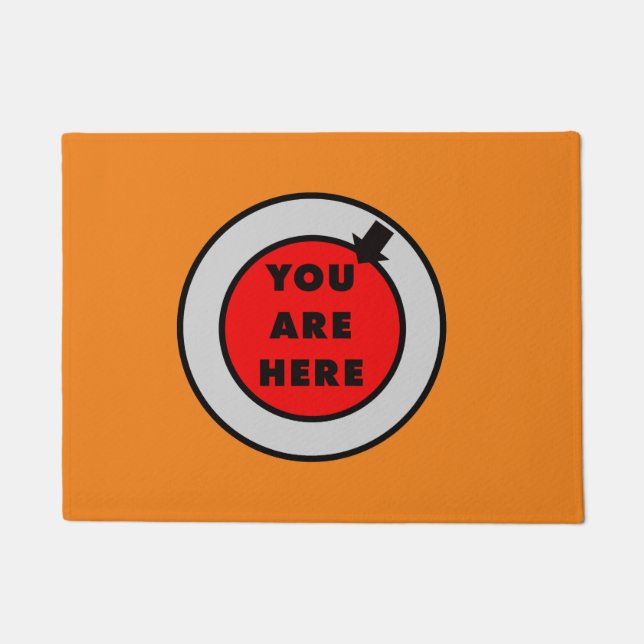 Du bist hier witzig fußmatte (Vorderseite)