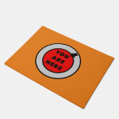 Du bist hier witzig fußmatte (Schrägansicht)