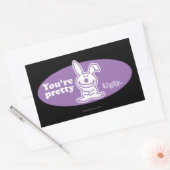 Du bist Hübsch Ugly Rechteckiger Aufkleber (Umschlag)