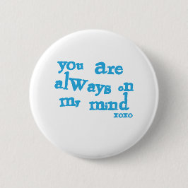 Du bist immer im Kopf Button