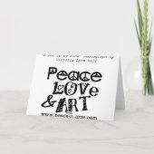 "Du bist immer im Kopf" Cat Grußkarte Karte (Rückseite)